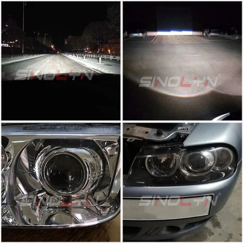 Линзы для фар Sinolyn Q5 H7 D2S HID Xenon/галогенные/светодиодный объектив 3 0 биксеноновый