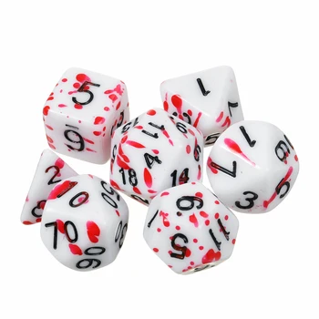 

7Pcs/Set Polyhedral Dices TRPG Games For Dungeons Dragons Opaque D4-D20 Multi Sides Dice for BoardGame Games Toy