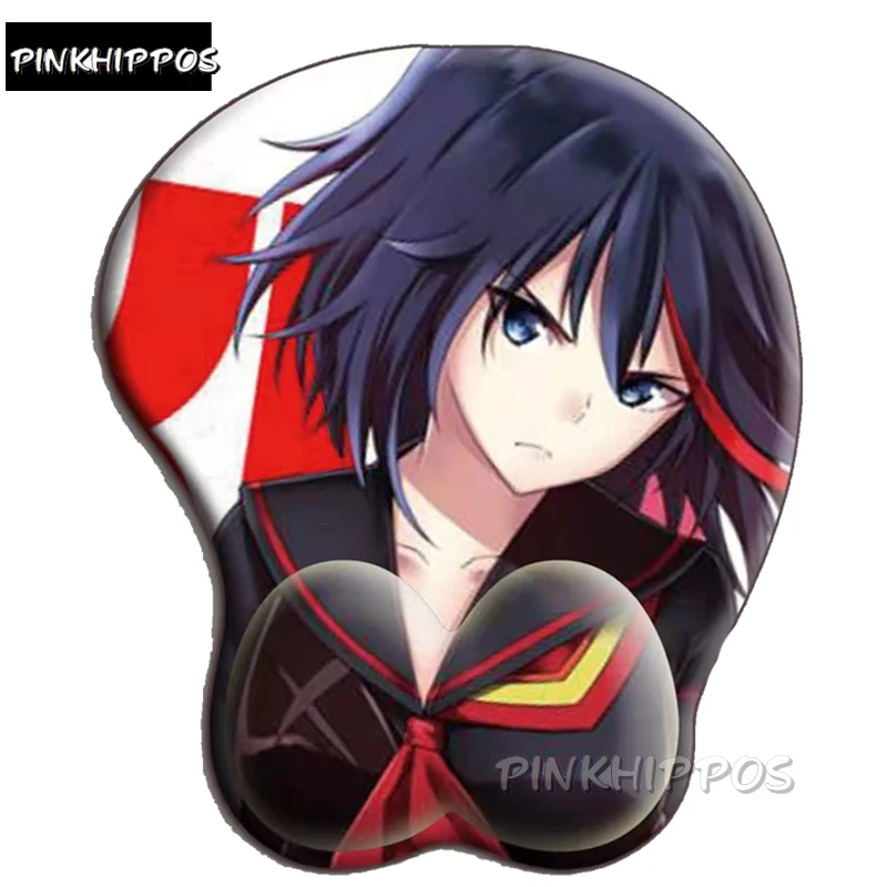 Эргономичный коврик для мыши pinkhipppos Anime Matoi Ryuuko с поддержкой запястья убивать и
