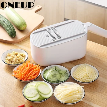 

ONEUP Multifunctional Vegetable Cutter Large-capacity Vegetable And Fruit Storage Drain Basket Kitchen Cutting And Washing Tools