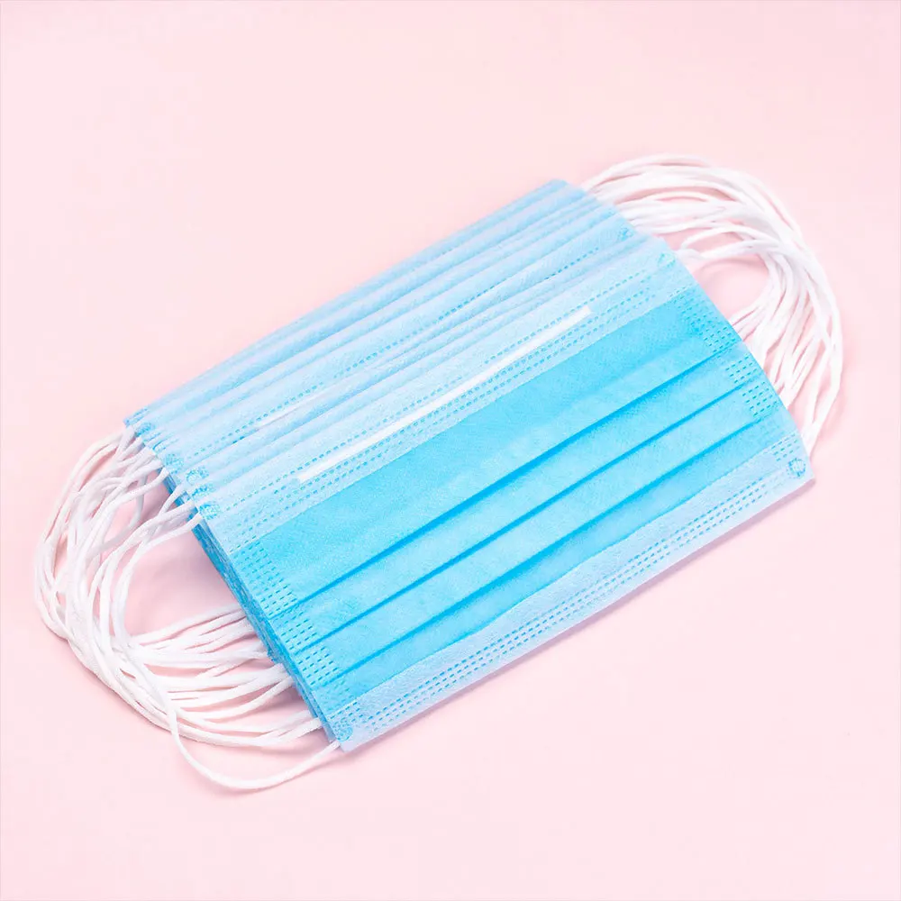 

Disposable Non-woven Three-layer Mask Melt-blown Layer Civilian Protective Mask for Breathable Dust Mask Alcohol Swabs Wet Wipes