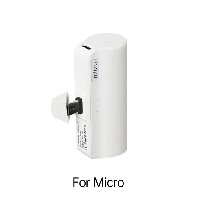 6097 Power Bank 3300mAh External Battery Wireless Charging For iPhone 13 Pocket Mini Power Bank mobile phone charger For Xiaomi For Android