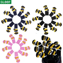 9 pcs/set of knitted golf iron headgear basic sock shape and cute washable and durable golf club head protector