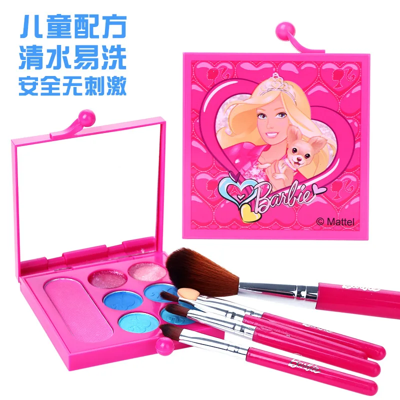 

Barbie Cosmetics Princess Makeup Kit Set Non-toxic GIRL'S Suitcase Rag Baby Dresser Birthday Gift