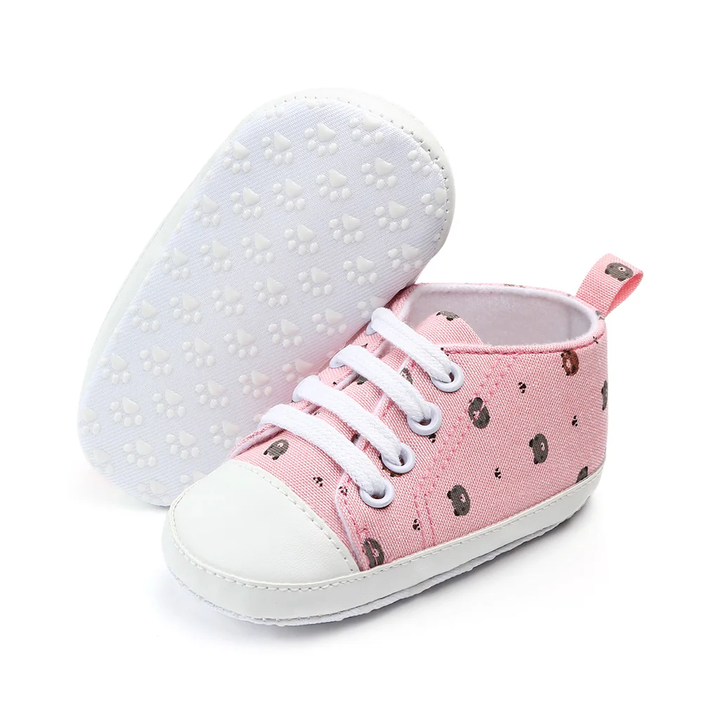 Brand New Newborn Baby Toddler Girl Canvas Casual Shoes Infant Boy Girl Pram Soft Sole Prewalker Anti-slip Sneakers
