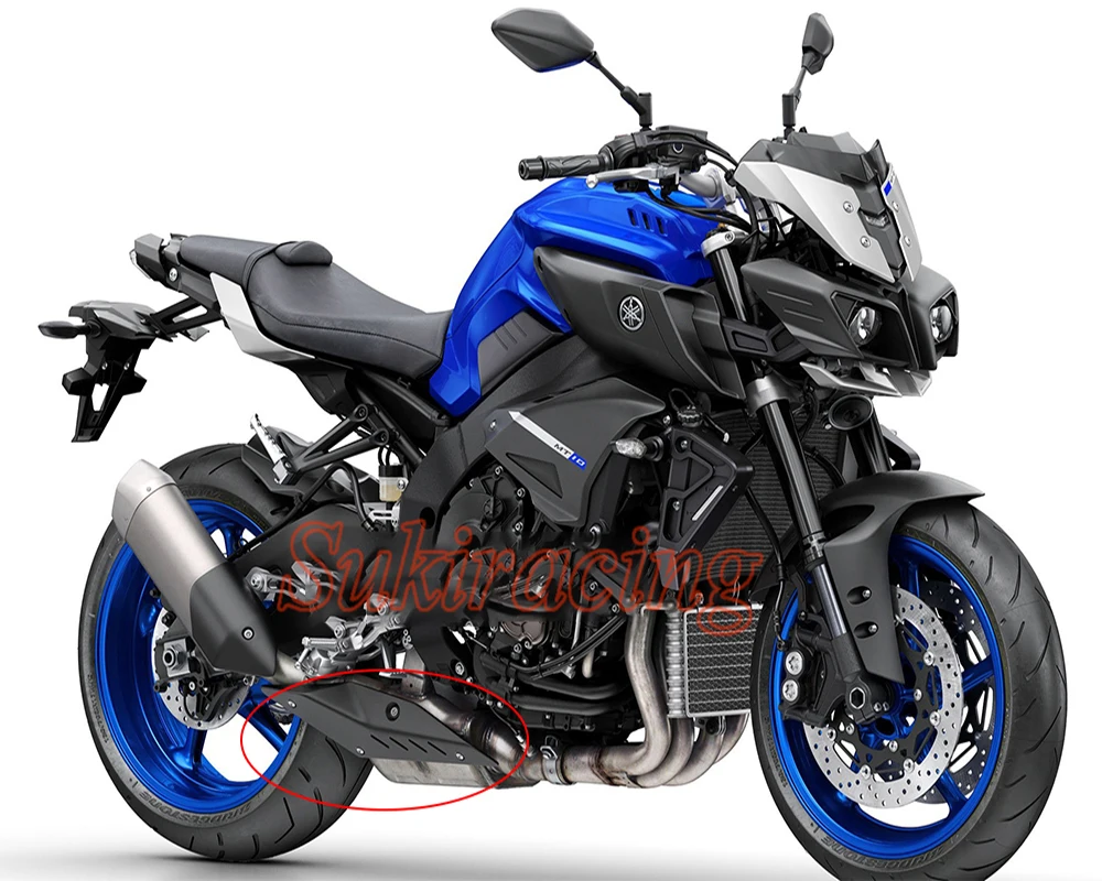 Для yamaha mt10 углеродное волокно большой глушитель трубы тепловой щит Cover для MT10 MT-10 MT 10