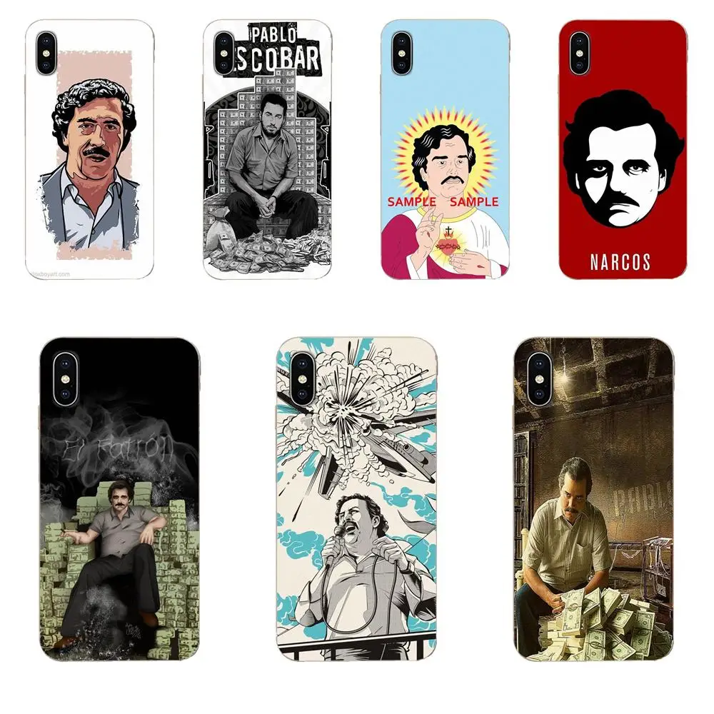 Наклейка Pablo Escobar для Xiaomi Redmi Mi 4 7A 9T K20 CC9 CC9e Note 7 8 9 Y3 SE Pro Prime Go Play TPU мобильного