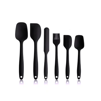 

6 Pcs Silicone Spatula Sets Cooking Utensils Tools Scraper Spoon Brush Soft Silicone Baking and Cooking Tool Kitchen Utensils