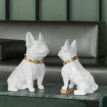 

DOG STATUE HOME DECOR CRAFTS ANIMAL RESIN SCULPTURE MODERN ART FOR HOME ORNAMENTS DECORATION ACCESSORIES FIGURINE GARDEN DECOR
