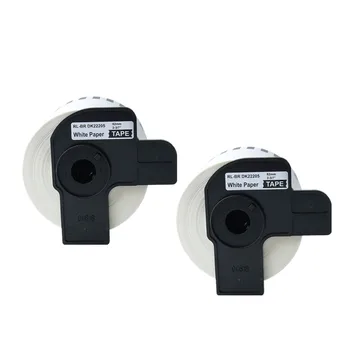 

2 Rolls DK-22205 Label tape Label 62mm x 30.48m Continuous Compatible for Brother QL-500/500A/550/560/570/570VM/580N/650TD/710W