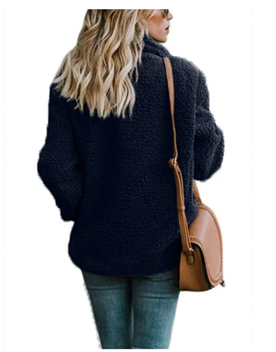 Осенне-зимнее пальто женское горячее стильное пальто с отложным воротником однобортное Женское пальто с карманом однотонное повседневное зимнее пальто для женщин