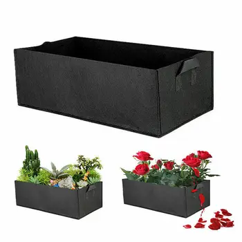 

5pcs Reusable Grow Bag 50x30x20cm Planter Rectangle Vegetable Tomato Potato Carrot Garden Plant Planting Bag