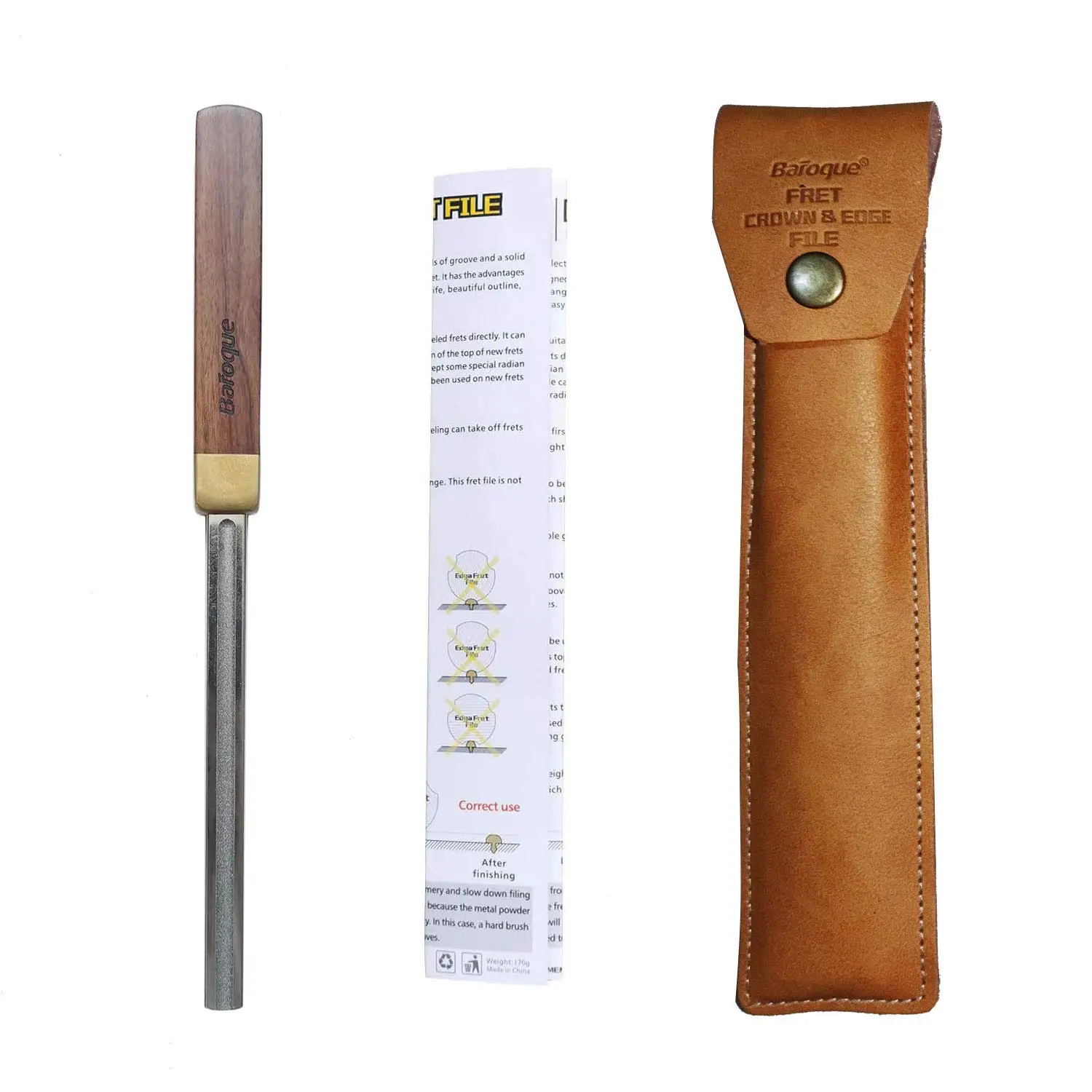 45° Fret Vijl Gitaar Fret Dressing Vijl Polijsten Vijl Rand Afschuinen Trimmen Draagbare Reparatie Tool Plastic Metaal Materiaal voor Elektrische Gitaar Ukeleles(#1