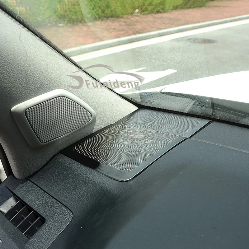 2 шт. для Toyota Land Cruiser PRADO FJ150 2010- черная титановая панель стерео динамик крышка отделка стайлинга автомобилей