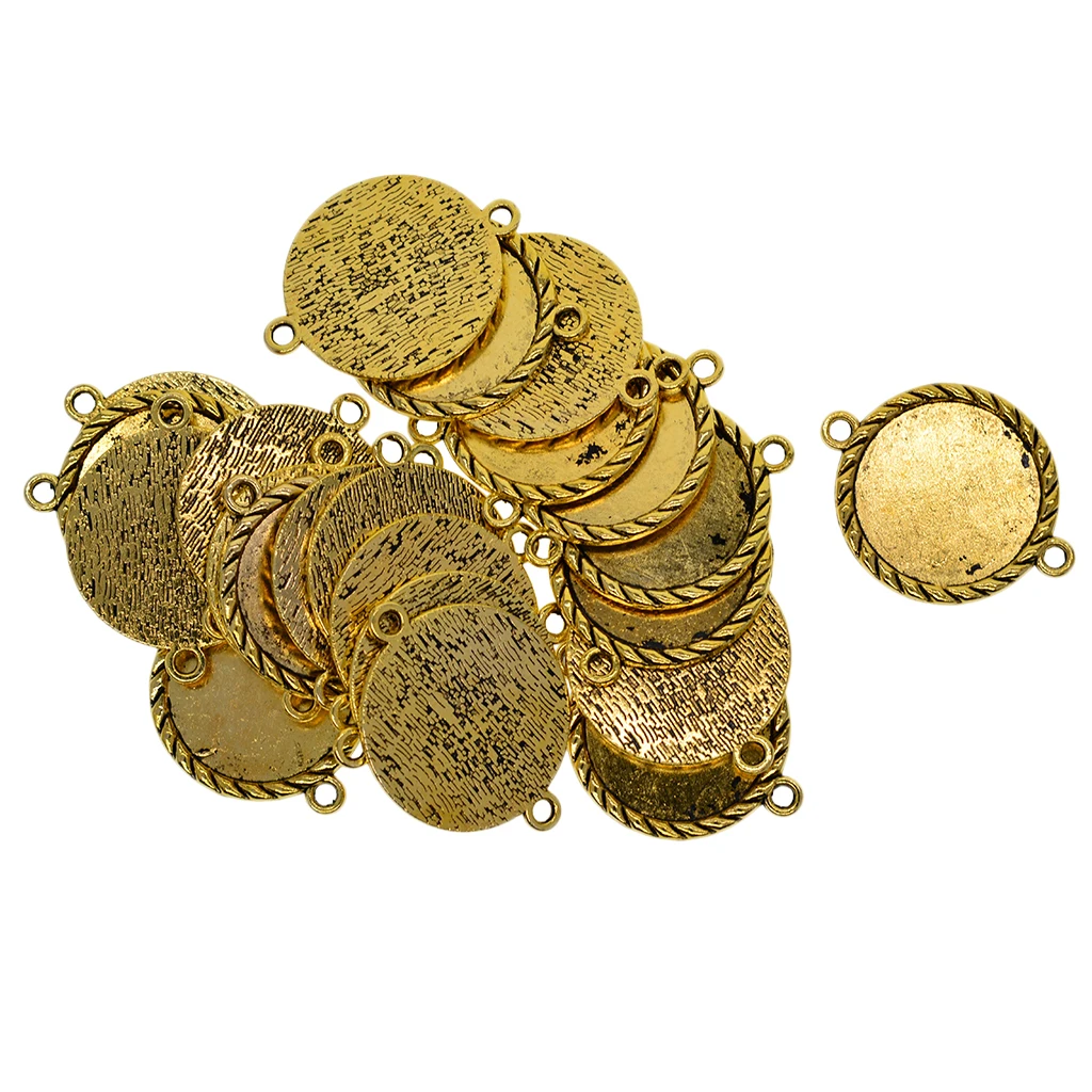 20 шт украшения из металлического сплава Разъемы пустой ободок лоток браслет