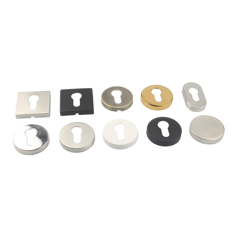 Stainless Steel Escutcheon Round Stainless Steel Replace Screws Keyhole Decorative Fixed Cover Lock Cylinder Euro Profile Escutcheon