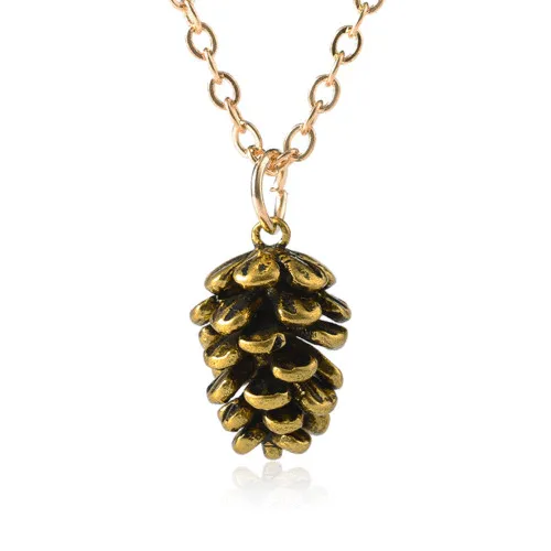 Желудь фруктовый милый Pinecone PineCone сосновая подвеска с орехами ожерелье ювелирное