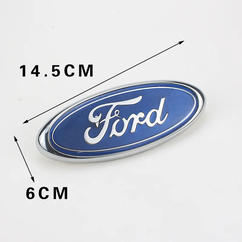 14.5X6.5CM Auto Front Rear Badge for Ford Emblem Focus 2 3 Ranger Mustang Kuga Mondeo Fiesta Explorer Galaxy Transit Accessories