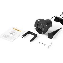 ICOCO 12 Вт Снежинка открытый движущийся светодиодный лазерный проектор светильник пейзаж для рождественского фестиваля домашний садовый декор Водонепроницаемая распродажа