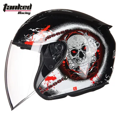 

Genuine Product German Tanks Helmet Motorcycle Helmet Scooter Electric Bicycle Helmet Safety Helmet T536 Half Helmet Winter Helm