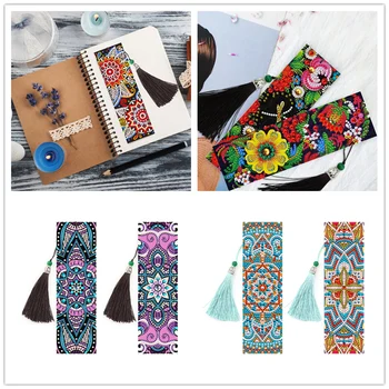 

Partial Drill Diamond Painting Bookmarks Special Shape 5D Diamond Art KitsPaint By Numbers Cross Stitch Mandala Embroidery Diy