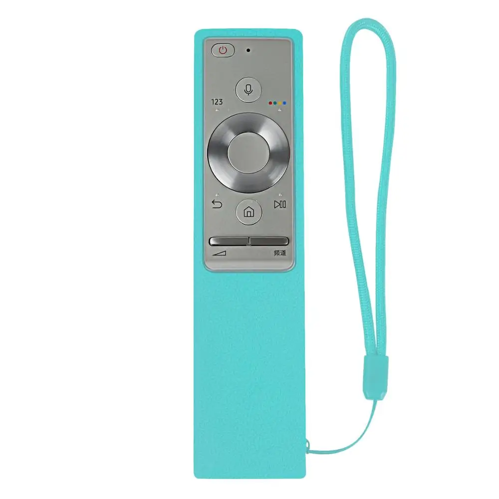 Light blue Чехлы для samsung QLED ТВ bluetooth дистанционное управление BN59-01272A BN59-01265A BN59-01270A BN59-01291A Чехол ударопрочный нескользящий - Цвет: Light blue