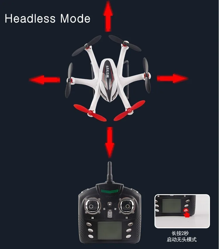 WLtoys Q282G Q282 6-Axis Gryo 5,8G FPV 3D рулон Радиоуправляемый гексакоптер электроника с 2MP Камера RTF 2,4 ГГц