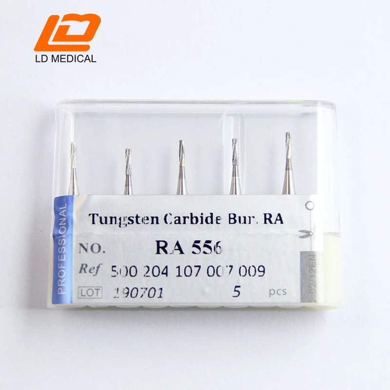 Стоматологические боры из карбида вольфрама RA 556(107 009) низкий хвостовик RA/CA 22 мм/0 83