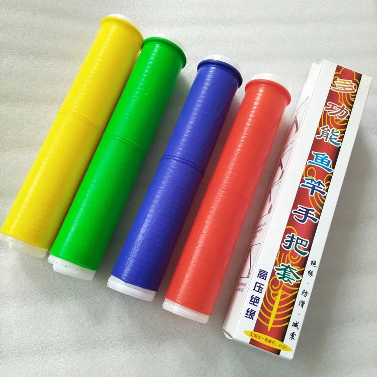 

Fishing Rod Handle Cover Thick Silica Gel Insulation Anti-Electric Fishing Rod Grip Cover Soft Anti-slip Taiwan Fishing Rod Grip