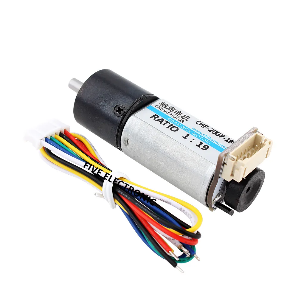 

DC6V12V 20GP-180 Planetary Gear Motor With ABHL Hall Encoder Full-Metal Gear for Intelligent Robot/Electric Curtain/Balance Car
