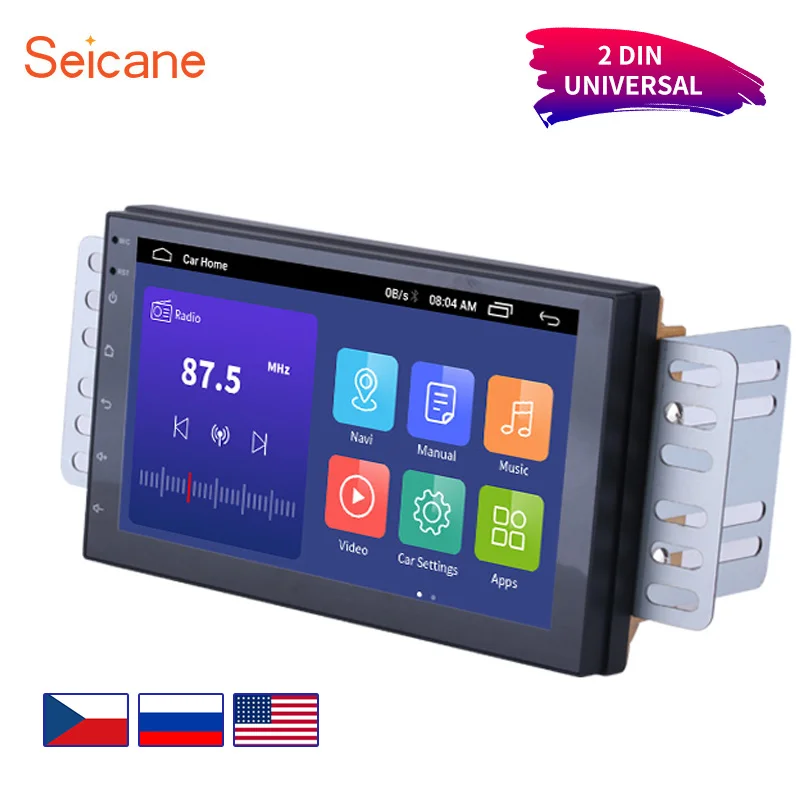 

Универсальный Автомобильный мультимедийный плеер Seicane, Android 10, 7 дюймов, двойной Din, радио, GPS, для TOYOTA, Nissan, Kia, RAV4, Honda, VW, Hyundai