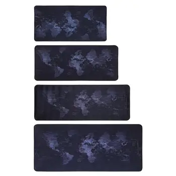 

4 sizes Extra Large Mouse Pad World Map Gaming Mousepad Anti-slip Natural Rubber Mice Mat Pad with Locking Edge Gaming Mouse Mat