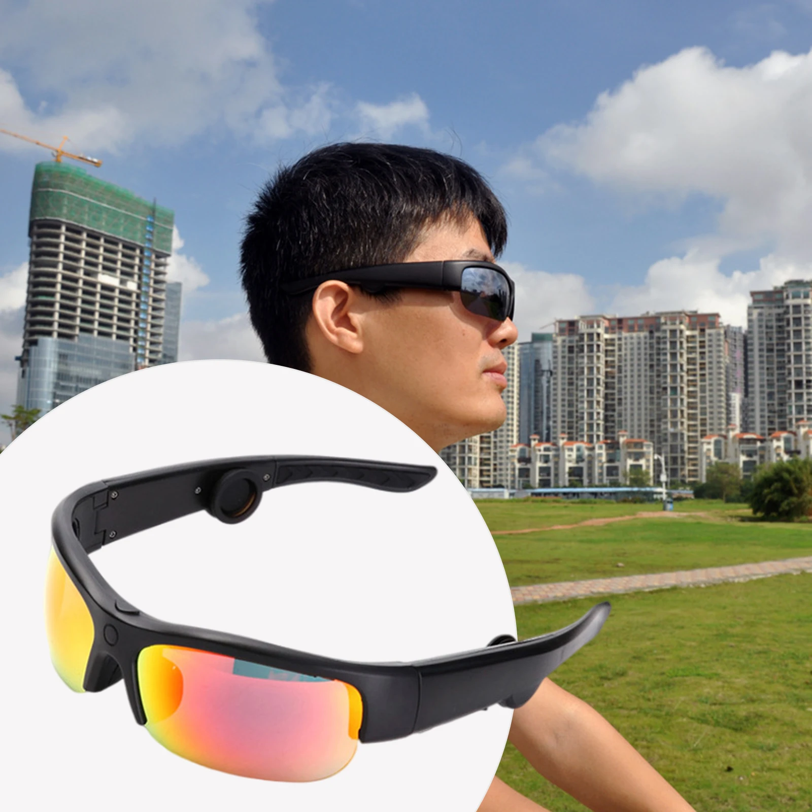 Gafas de sol inteligentes con Bluetooth, auriculares para ciclismo, conducción|Auriculares y audífonos| AliExpress