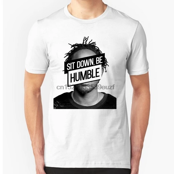 Kendrick Lamar T-Shirt Unisex Famous Rapper Sit Down Be Humble Hit Print Shirt Digital Printed Tee |