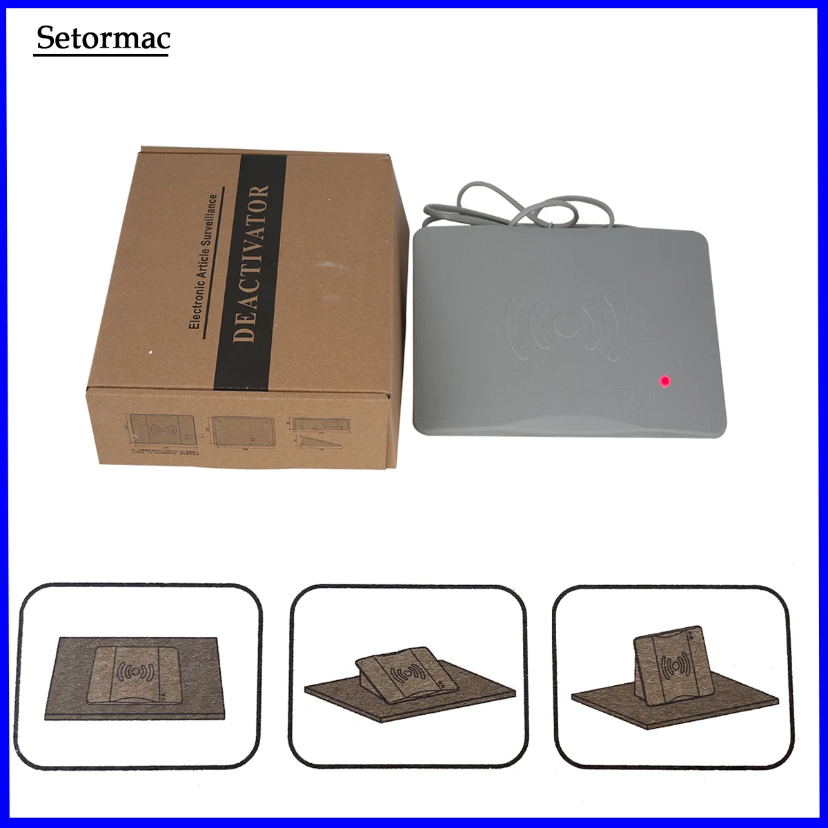 Label Deactivator For 58Khz EAS Systems Sound Light Alarm Supermarket Anti Shoplifting Systems