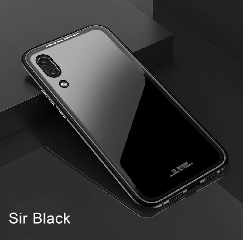Магнитный адсорбционный металлический чехол для телефона для Xiao mi Red mi Note 7 5 6 Pro 6A mi 9 8 lite mi 9 SE POCO F1 закаленное стекло Магнитная крышка