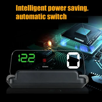 

Overspeed Alarm With GPS Altitude Diagnostic Tool Head Up Display Driving Direction Mileage Gauge Car Speedometer HD Projection