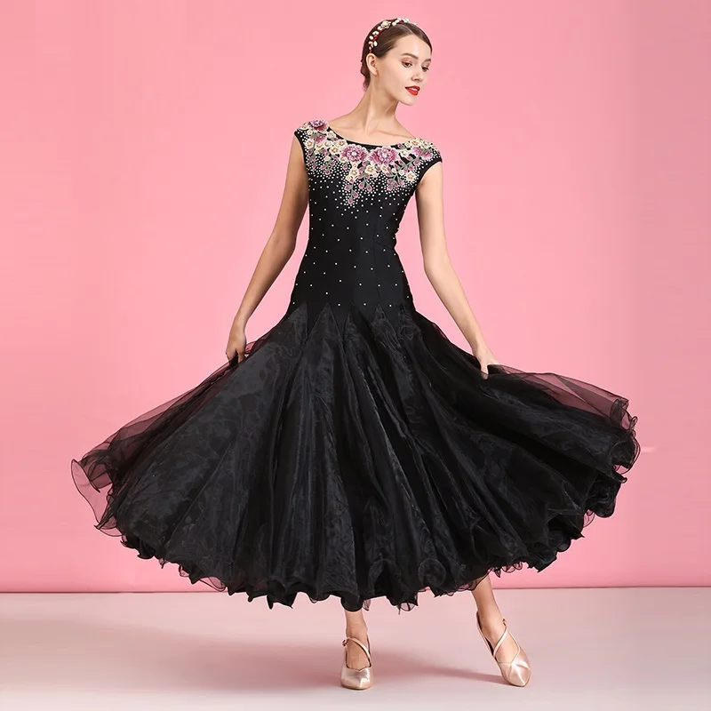 

ballroom dance competition dress for dancing standard dance dress waltz ballroom dress embroidery swing dress evening dress