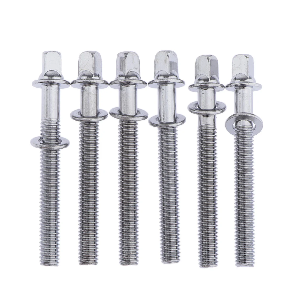 24pcs 50mm Drum Tension Rods for Tom Drum Screws Hoops Rims Bass Hardware Parts Accessory drum percussion accessories drum accessories drum screws