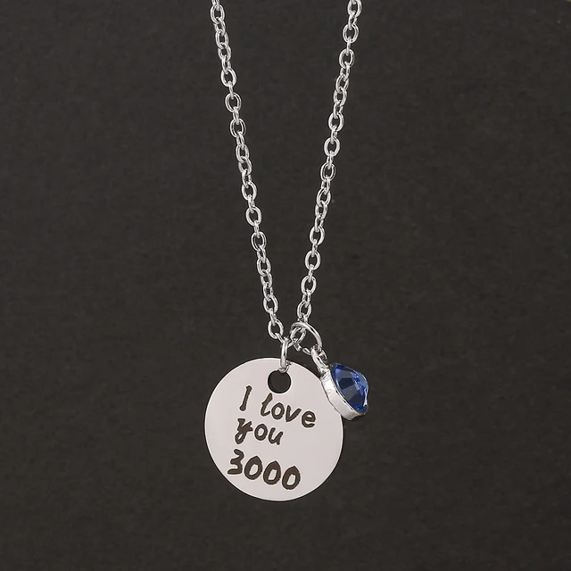 Buy I Love You 3000 Pendant Custom Daddy I Love You 3000 Necklace,  Personalized Love You 3000 Pendant, Gift Jewelry Online in India - Etsy