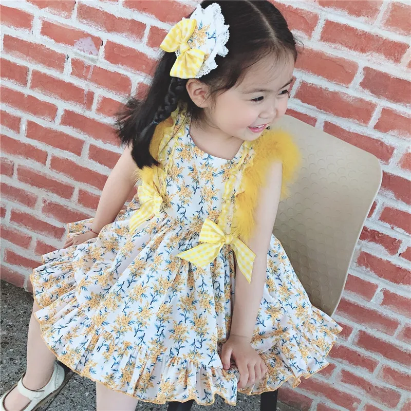 Летний комплект из 2 предметов; испанское платье; Королевские костюмы для девочек; Детские платья принцессы на день рождения; вечерние кружевные платья; Fille; Рождественская одежда для маленьких девочек