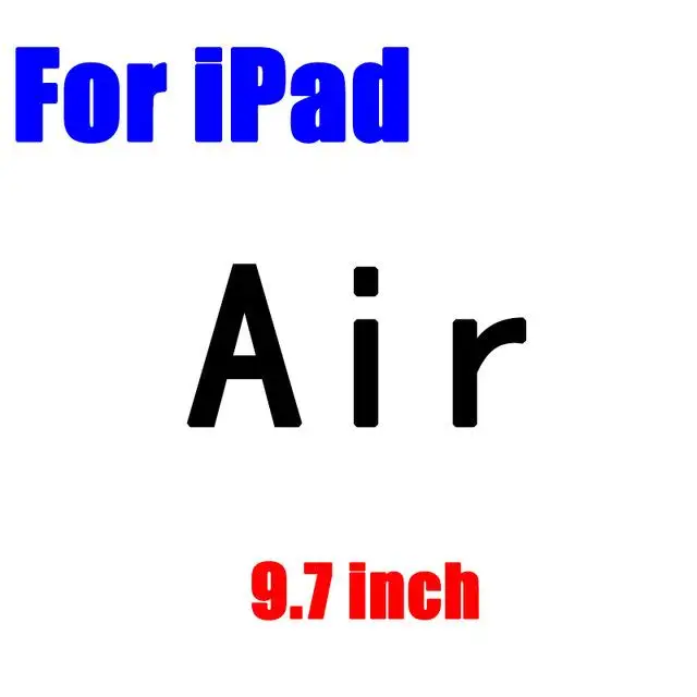 For iPad Air Защитная пленка для экрана для Apple ipad 2 3 4 ipad 2 ipad 3 ipad 4 9," для ipad 5 6, закаленное стекло для ipad mini 4, Защитная пленка для планшета - Цвет: For iPad Air