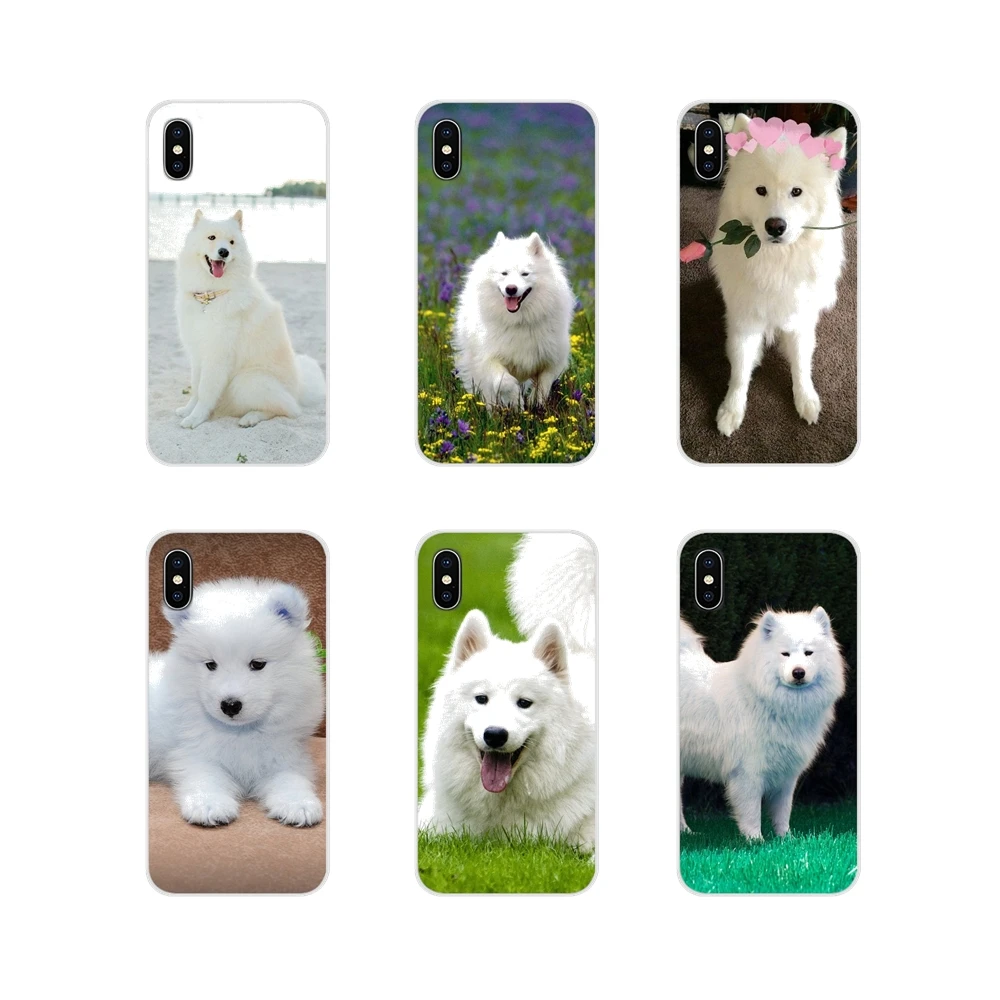 Accessories Phone Cases Covers For Huawei Mate Honor 5X 6X 7 7A 7C 8 9 10 8C 8X 20 30 Lite Pro cute white Samoyed puppy dog pets | Мобильные