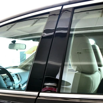 

Car Black Side Door Window Pillar Post Sticker For Honda CRV 2012-2016 Accessory