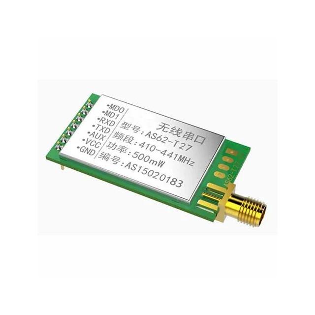 

A15-- AS62-T27 SX1278 / SX1276 433MHZ Wireless Module 433M Wireless Serial Port LORA Spread Spectrum 6000 m UART Interface