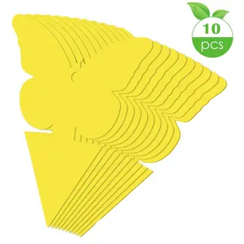 

10pcs Strong Flies Traps Bugs Sticky Board Catching Aphid Insects Killer Pest Control Whitefly Thrip Leafminer Glue Sticker