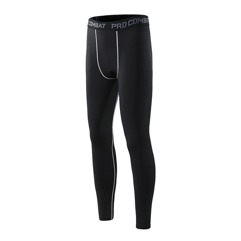 

Men's Pants Anti-sweat Elastic Quick Drying Sports Running Fitness Training Tights Tro