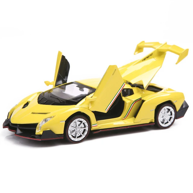 AK-VB32141-YL 1:32 Масштаб Lamborghinis LP770 сплав модель автомобиля литая модель игрушечного автомобиля высокая симитация автомобиля игрушки для детей рождественские подарки - Цвет: AK-VB32141-YL