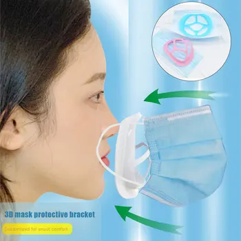 

5 PCS Breathing Bracket 3D Bracket for Comfortable Wearing Inner Support Frame Keep Fabric off Mouth Reusable Washable 2020 Hot