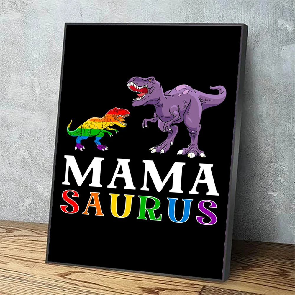Home Decor Mama Saurus Dinosaur Prints 